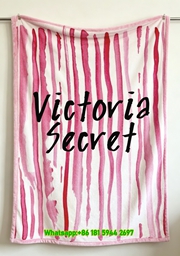 Victoria's Secret PINK Gold Glitter Flannel Fleece Throw Blanket V030